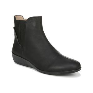 LIFE STRIDE VELOCITY Womens Black Comfort Izzy Round Toe Wedge Booties 8 M